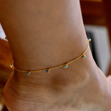 Turquoise Ocean Anklet